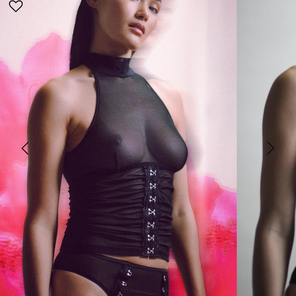 🖤 Hanky Panky After Midnight Black lace bralette with ribbon tie - Picture 6 of 16